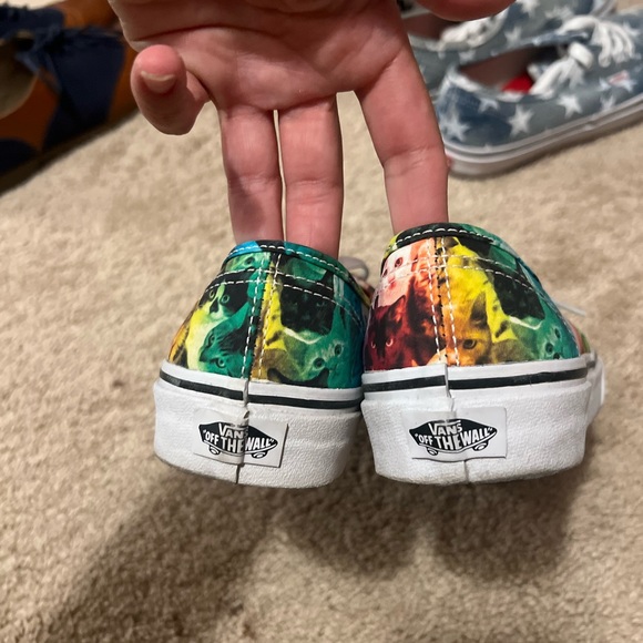 Rainbow cats! Vans x ASPCA womens 7 - Picture 2 of 5